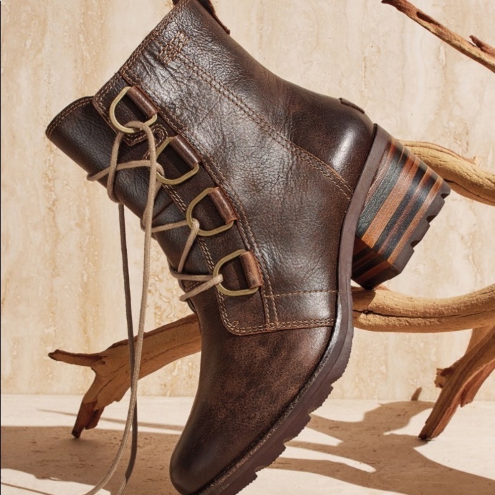 Sorel Cate Lace Water-Resistant Hiker Booties - Picture 2 of 13